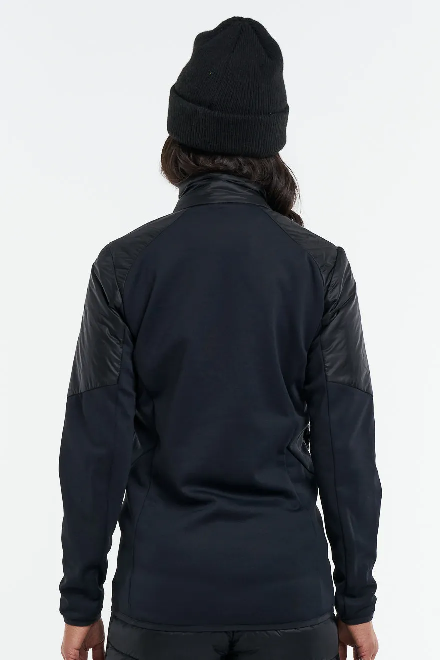 Orage Stella veste intermédiaire femme noir stretch