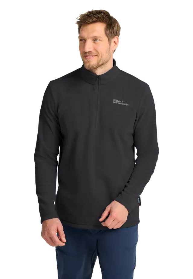 Jack Wolfskin Taunus HZ M pull polaire homme demi-zip léger