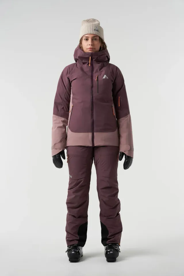 Orage Nina veste ski femme Dark Plum isolante