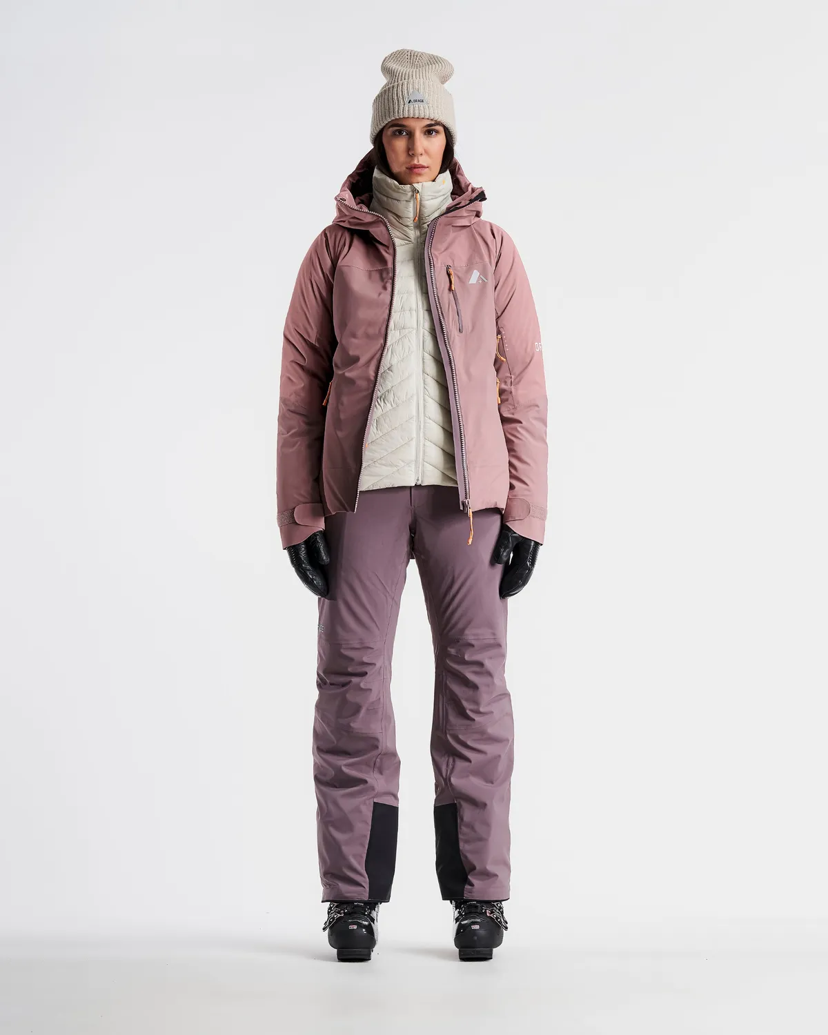 Orage Nina veste ski femme Plum Noir isolante