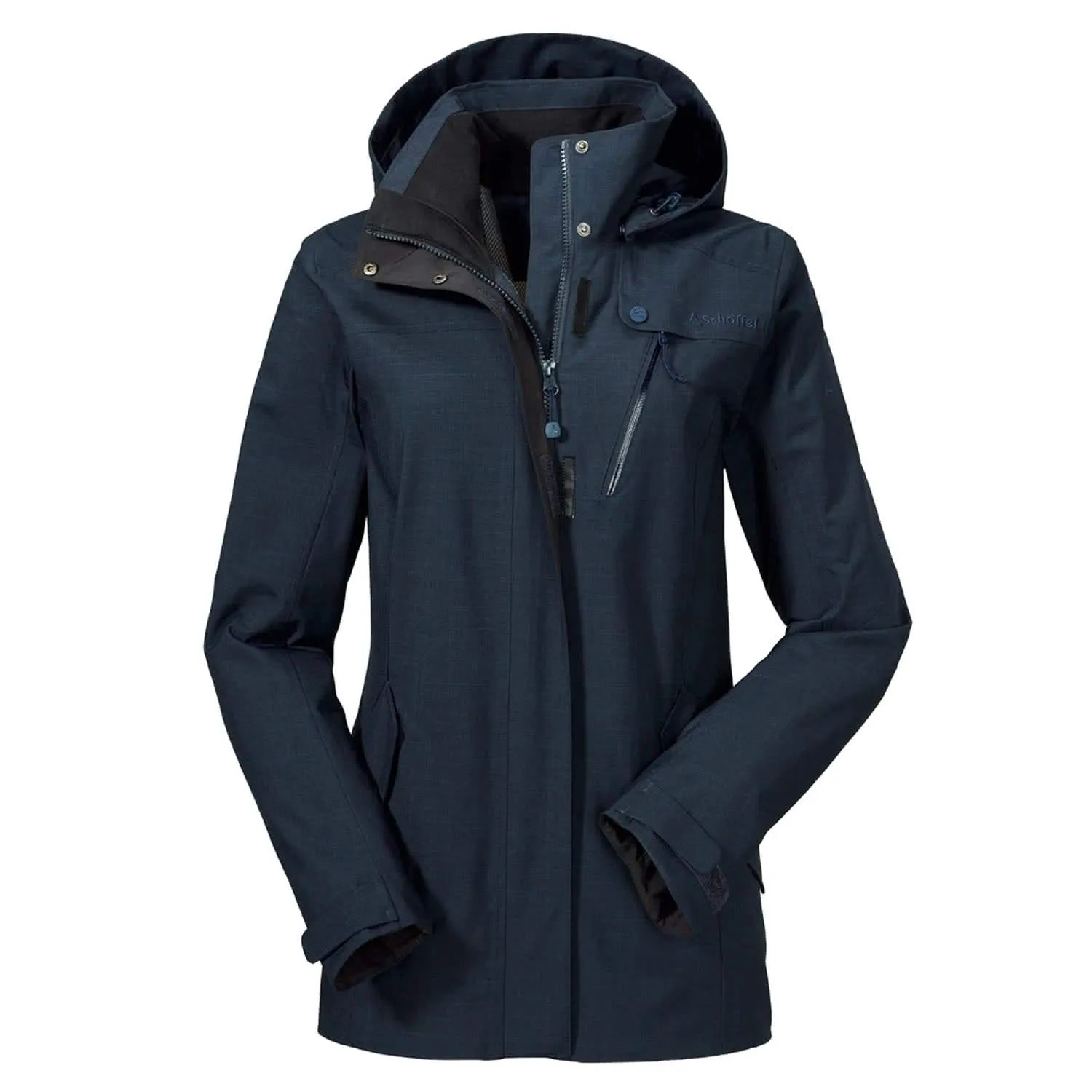 Schöffel Agnes2 veste pluie femme noire imperméable