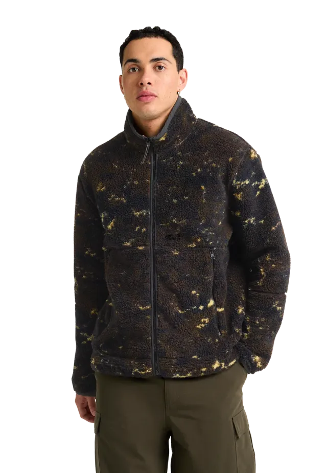 Jack Wolfskin Stone Lite AOP JKT M veste polaire homme sherpa