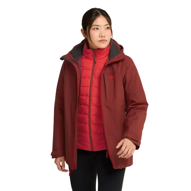 Jack Wolfskin Hunberg 2 3in1 Jkt W veste 3 en 1 femme étanche
