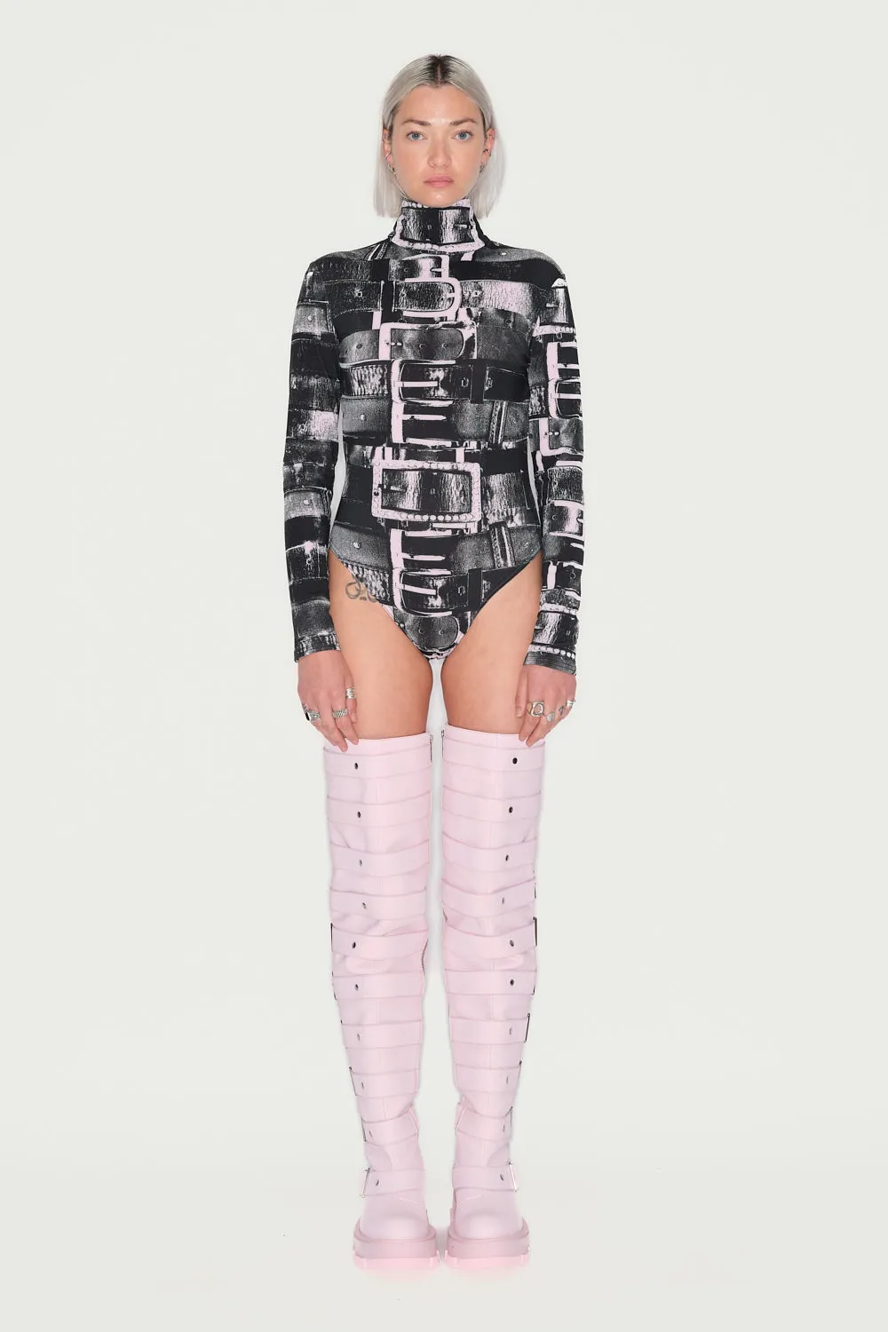 JEANNE FRIOT Cavaliere Body body rouge moulant