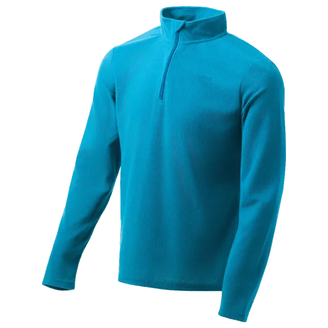 Lhotse Jawad polaire demi-zip pagoda blue grid