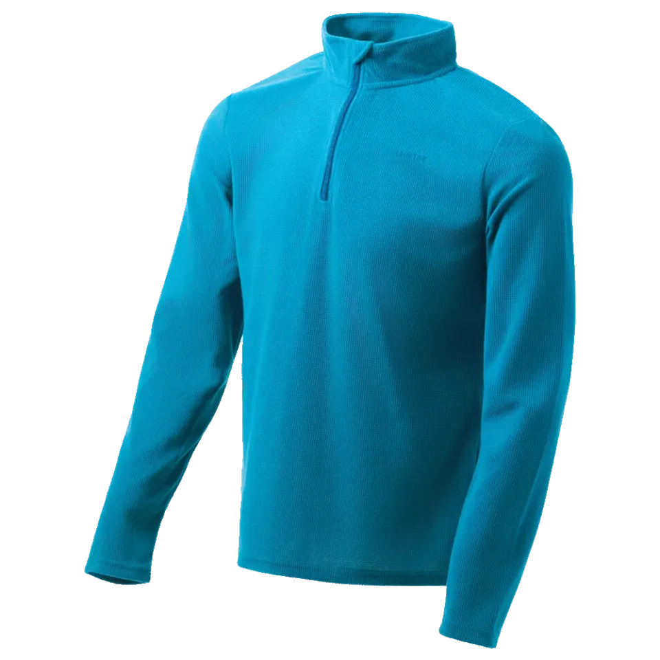 Lhotse Jawad polaire demi-zip pagoda blue grid