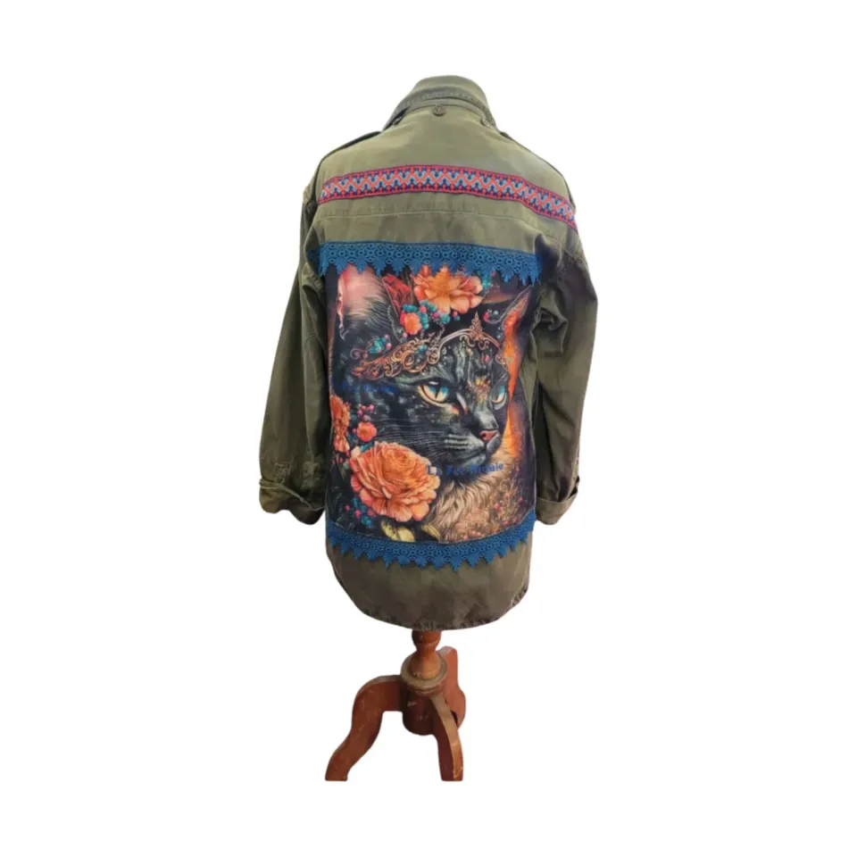 La Fée Bidule Cat veste militaire chat