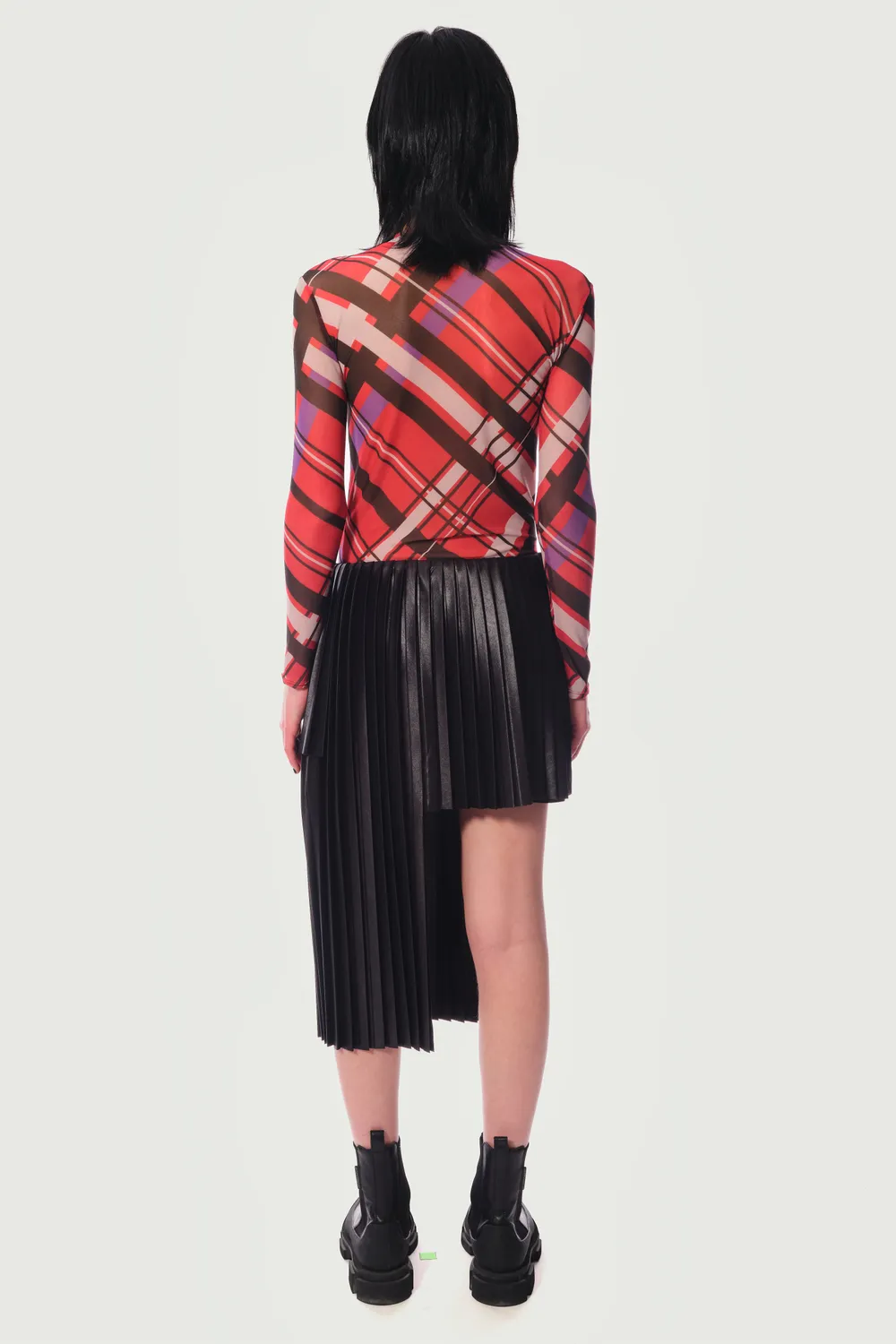 JEANNE FRIOT Celine Skirt jupe plissée noire
